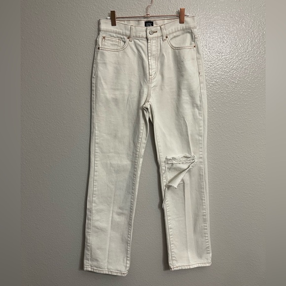 Urban Outfitters BDG Loose Straight Jean – Destroyed Ivory Denim - Picture 2 of 11